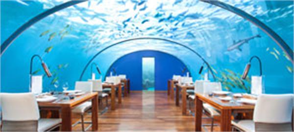 رستوران زیر آب در مالدیو